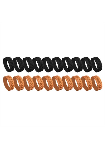 20 Paket Bagaj Tekerleği Kapakları, Yapışkan Silikon Bavul Tekerlek Kapakları, Tek Için Önleyici Bagaj Tekerlek Koruyucusu (Yurt Dışından)