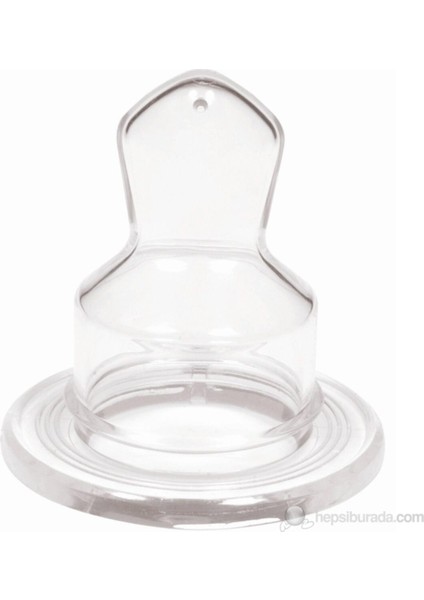 Şeffaf Silikon Damaklı Biberon Emziği, 6-18 Aylık Çocuklar Için 2 Numara