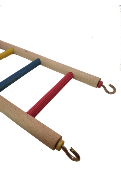 Trendme Büyük Ahşap Kuş Merdiveni 30 cm (Renkli) modelleri