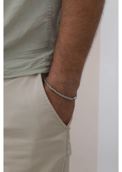 Çelik Halat Zincir Tasarımlı Erkek Bileklik fiyatları