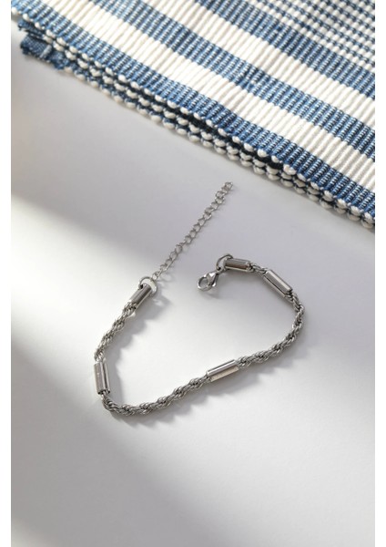 Çelik Halat Zincir Tasarımlı Erkek Bileklik modelleri