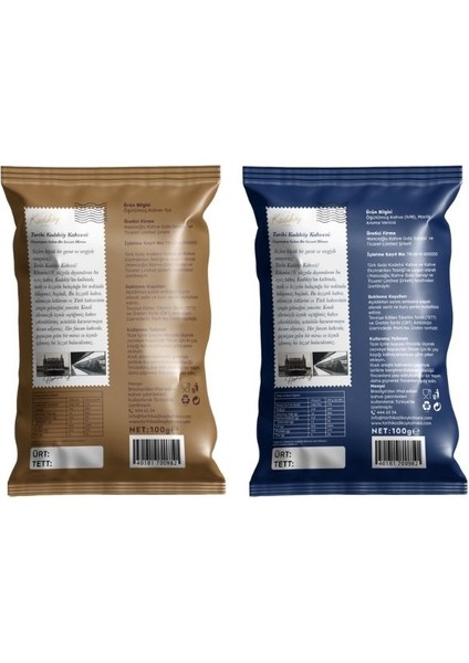 Tarihi Kadıköy Klasik + Premium Set Türk Kahvesi Seti (2 x 100 Gr) fırsatları