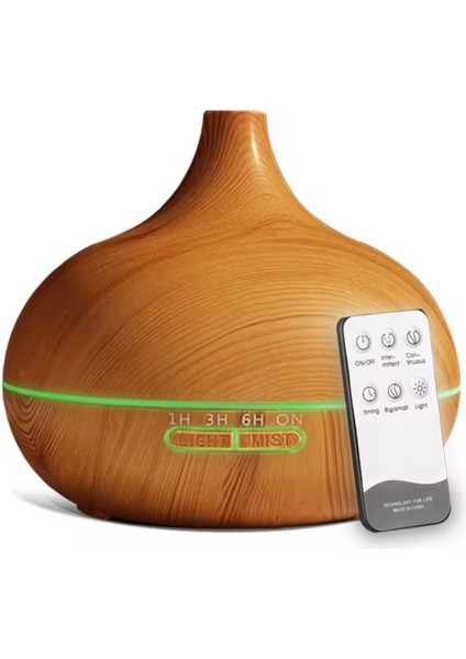Aroma Difüzör Gece Işığı 7 LED Nemlendirici Kumandalı 550 ml Buhar Makinesi fiyatları