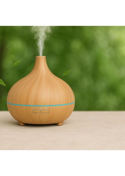 Aroma Difüzör Gece Işığı 7 LED Nemlendirici Kumandalı 550 ml Buhar Makinesi fırsatları