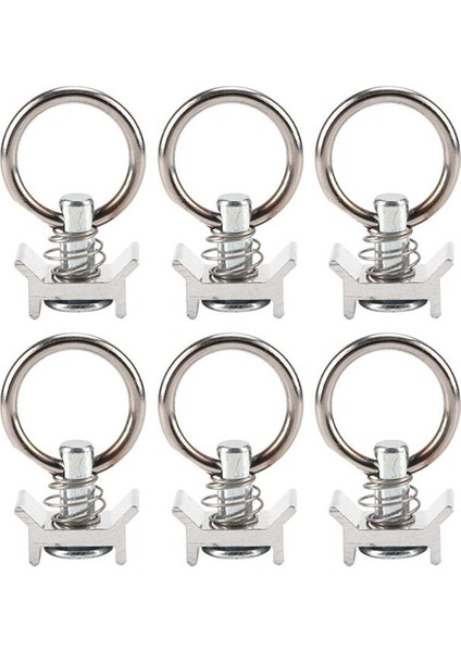 6 Adet Paslanmaz Çelik Yüzük, Hoparlör Kancaları, Asılı Halkalar, Uçak Çerçevesi Asılı Aksesuarlar, Hafif Kolye (Yurt Dışından)
