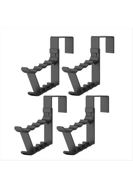 Kapı Kancaları Üzerinde Alan Tasarrufu Kapı Askı Kancaları Asılı Depolama Organizatörleri Kapı Askıları Kapı Havlu Kancaları Siyah 4 Adet (Yurt Dışından)