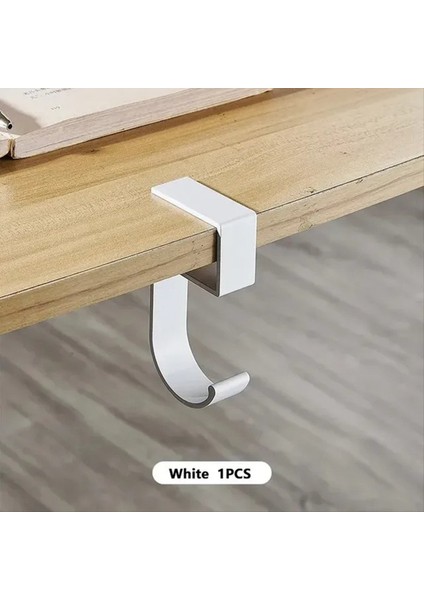 10 Şekilli Masa Kenarı Kanca Öğrenci Masası Yan Asılı Çanta Çıkarılabilir Ofis Çanta Tutucular Masa Kancaları Beyaz (Yurt Dışından) fırsatları