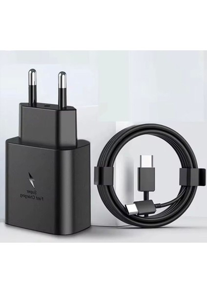 45W Süper Hızlı Şarj Cihazı | 1 Metre Type-C Kablo | Güçlü ve Hızlı Şarj