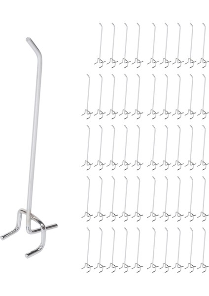 50 Pcs 6 Inç Pegboard Kancaları Metal Raf Kancaları ve Organizatör Çiftlik Pegboard Garaj Depolama Organizatör (Yurt Dışından)