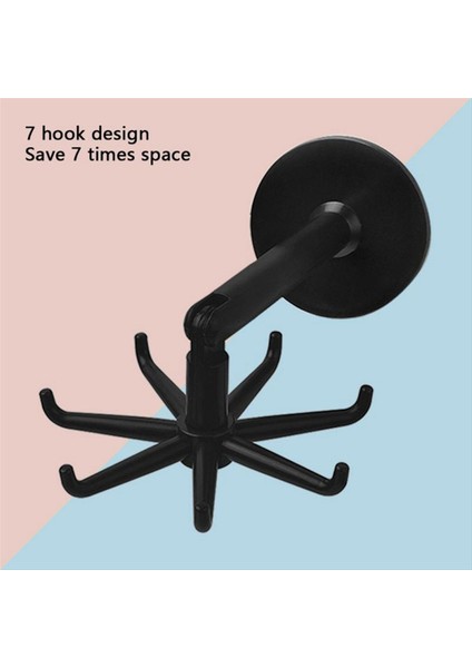 10 Adet Kanca Çok Amaçlı 360 Derece Döndürülebilir Döndürülebilir Yedi Pençe Raf Düzenleyicisi Delme Yok, Beyaz (Yurt Dışından) fiyatları