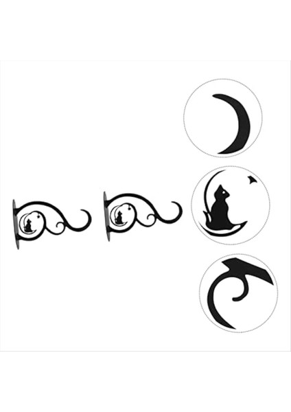 Ekici Tutucu Rustik Dekor Metal Balçeleri Bitki Duvar Braketi Duvar Monte Ekici Çit (Yurt Dışından) modelleri