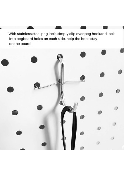 Mutfak Zanaat Odası Için Çeşitli Araçlar Organize Etmek Için 80 Adet Pegboard Hooks Ürün Yelpazesi Pegboard Kutuları, Peg Kilitleri (Yurt Dışından) modelleri