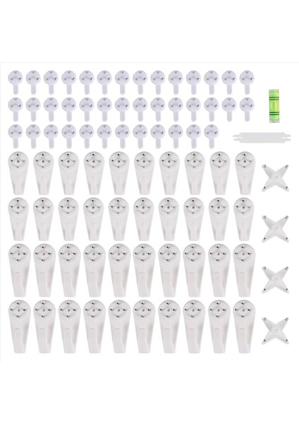 105 Paket Resim Askıları Sert Duvar Beton Duvar Asılı Fotoğraf Çerçeveleri Alçıpan Kanca Sanat Boya Ekran Askıları Saat Düğün Fotoğrafları Asmak Donanım Kiti Ev Ofis Için (Yurt Dışından)