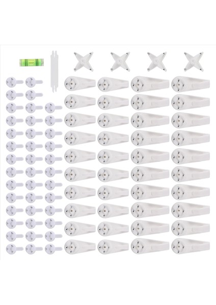 105 Paket Resim Askıları Sert Duvar Beton Duvar Asılı Fotoğraf Çerçeveleri Alçıpan Kanca Sanat Boya Ekran Askıları Saat Düğün Fotoğrafları Asmak Donanım Kiti Ev Ofis Için (Yurt Dışından) fiyatları