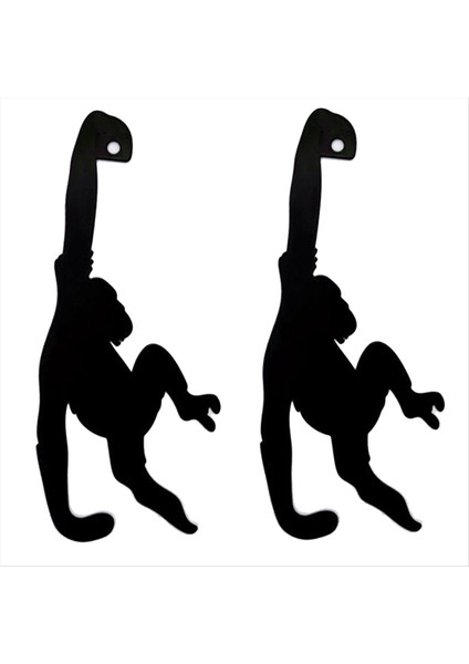 Mutfak Duvar Kapısı Metal Kanca Anahtar Kedi Kuyruk Maymun Şeklinde Dekor Tutucu Giysileri Depolama Rafı Sakinsiz Kanca Aracı (Yurt Dışından)