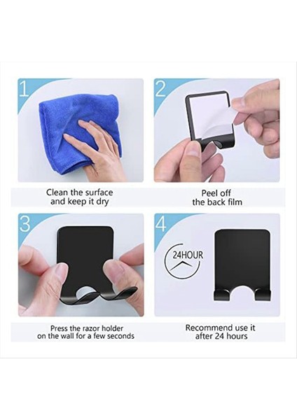 Duş Duvarı Için Tutucu, Banyo Mutfağı Için Ağır Hizmet Tipi Paslanmaz Çelik Duş Tutucu, Su Geçirmez Yapıştırıcı Tutucu (Yurt Dışından) modelleri