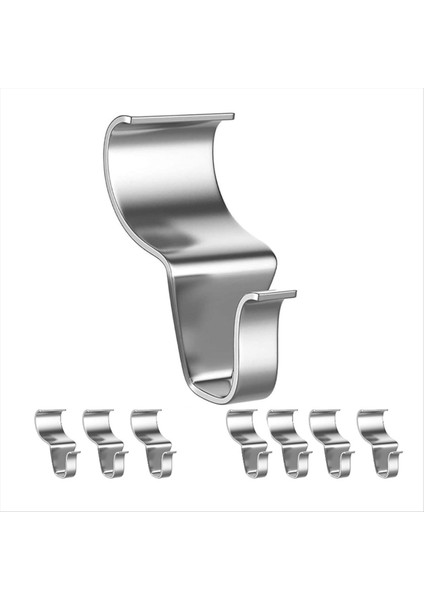 8 Adet Deliksiz Kanca Askıları, Duvar Eklemlerini Gizlemek Için S Şeklinde Kanca, Açık Hava Dekorasyonu Için Kanca (Yurt Dışından)