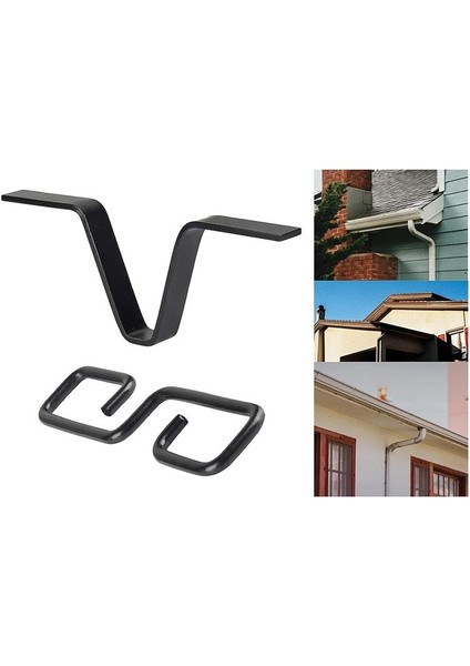 Yağmur Zinciri Oluk Adaptörü, S-Şekilli Kancalı Siyah V Şeklinde Yağmur Zinciri Adaptörü, Yağmurlu Günler Için Yağmur Zinciri Kancası (Yurt Dışından) indirimleri