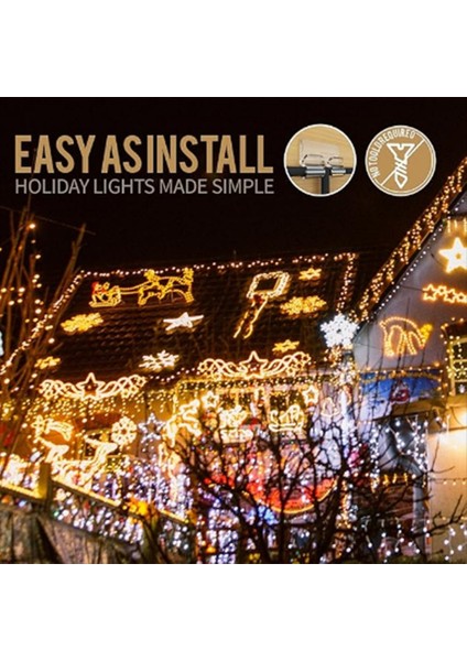 100PCS Açık Dize Işıkları Için Kancalar Klipsler Noel Işığını Asmak Için Ağır Hizmet Kablo Klipsleri (Yurt Dışından) fırsatları