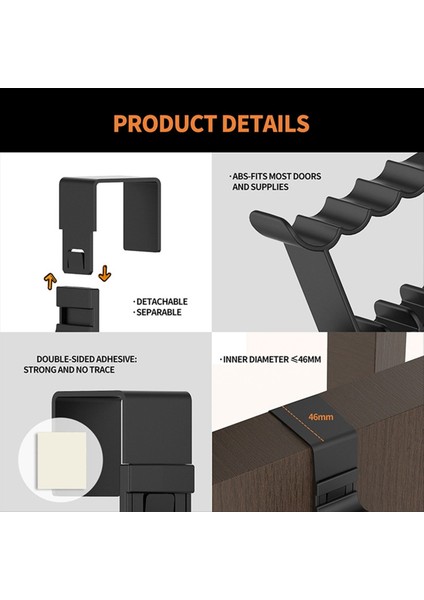 Kapı Kancaları Üzerinden Boşluk Tasarrufu Kapı Askı Kancaları Asılı Depolama Organizatörleri Kapı Askıları Kapı Havlu Kancaları Beyaz 4 Adet (Yurt Dışından) fiyatları