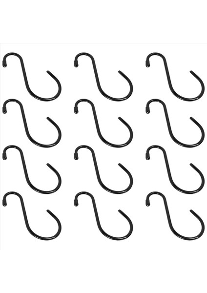 Asmak Için 12 Paket 6 Inç Büyük Ağır Hizmet Tipi S Kancaları, Kaymaz Kauçuk Kapalı Kancalar, Asılı Için Çelik Metal Kancalar (Yurt Dışından) fırsatları