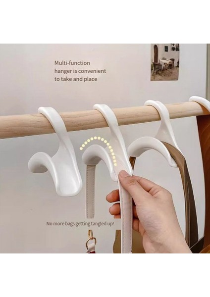 Çanta Kancası Plastik Gardırop Çanta Rafı Şapka Fular Okul Çanta Rafı Sorunsuz Defformasyon Olmayan Depolama Rafı (Yurt Dışından) indirimleri