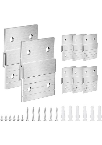 1 Set 5in Fransız Kelepçe Askı Ağır Hizmetli Metal Askı Fotoğraf Rafı Sanat Çerçevesi Duvar Donanımı Z-Barfor Kanca Aynası (Yurt Dışından)