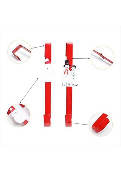 Noel Çelenk Askı Ön Kapı, Metal Çelenk Kanca Askıları Noel Çelenk Asma Kanca Kapı Askısı Kancası (Yurt Dışından) fırsatları