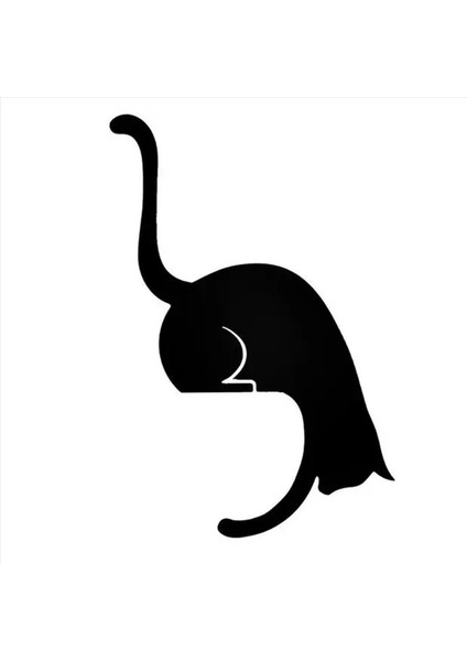 Duvara Monte Anahtar Tutucu Oda Dekor Duvar Anahtar Rafı Tasma Askı Retro Duvara Monte Hayvan Anahtar Kanca Kedi (Yurt Dışından)