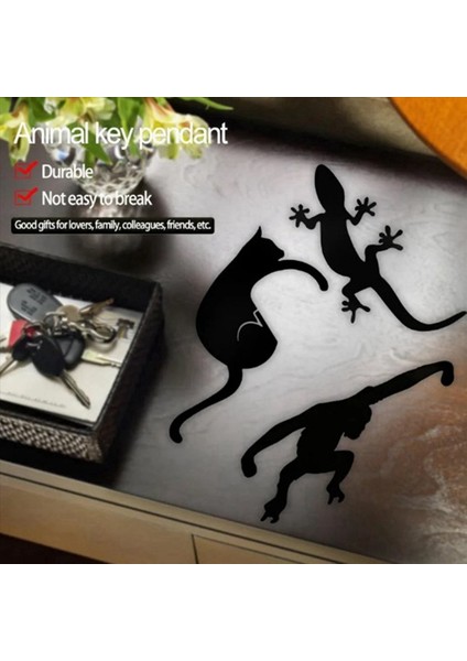 Duvara Monte Anahtar Tutucu Oda Dekor Duvar Anahtar Rafı Tasma Askı Retro Duvara Monte Hayvan Anahtar Kanca Kedi (Yurt Dışından) fırsatları