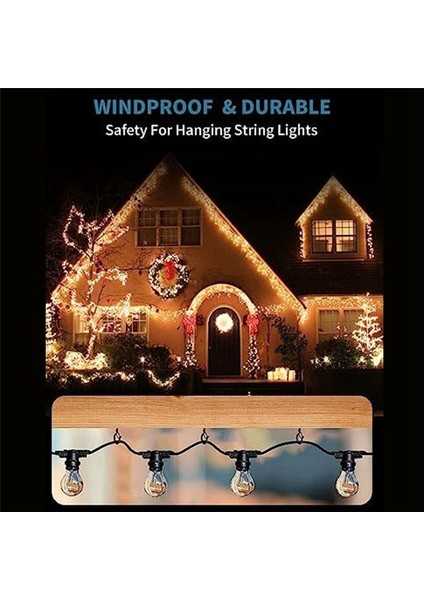 25 Paket Fincan Vidalı Kancalar Kare Snap Rüzgar Geçirmez Tavan Askı Kancası, Asma Bitkiler Için Güvenlik Tokası ile Rüzgar Zil. (Yurt Dışından) fırsatları