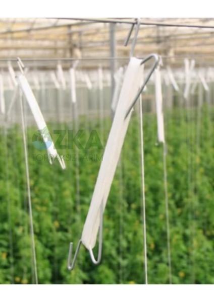 12 Metre Uv Katkılı Ipli Metal Domates Askısı – 10 Adet – Sera Bitki Askı Teli fiyatları