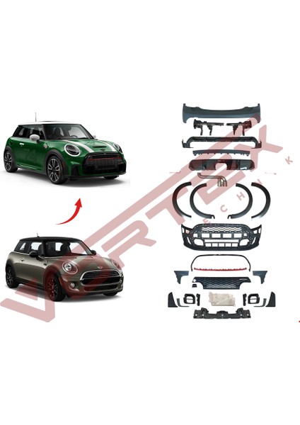 Mini Cooper F55 Jcw Body Kit 2021 Sonrası Uyumlu