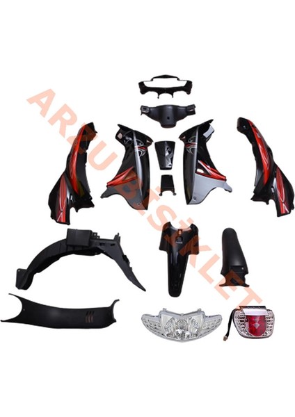 Kaporta Set [siyah] [far+Stop Dahil] Mondıal Sfc Cub