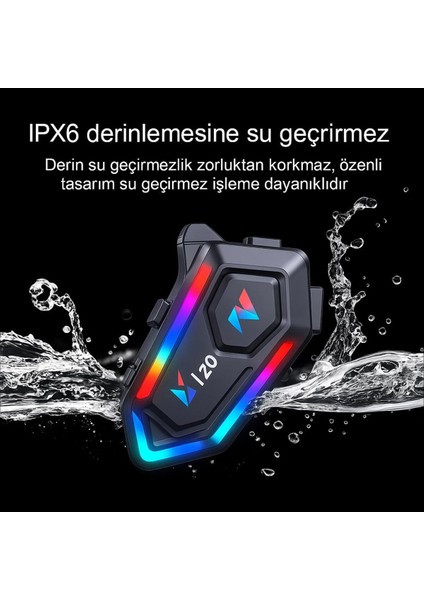 Ipx6 Su Geçirmez 5.3 Motosiklet Interkom: 1000MAH Batarya ile Uzun Yolculuklar fiyatları