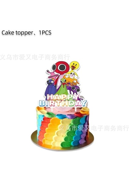 Kek Bayrağı Gökkuşağı Arkadaşlar Doğum Günü Partisi Dekorasyon Sofra Kağıt Bardak Tabak Masa Örtüsü Seti Çocuklar Için Bebek Duş Cadılar Bayramı Dekor Malzemeleri (Yurt Dışından)