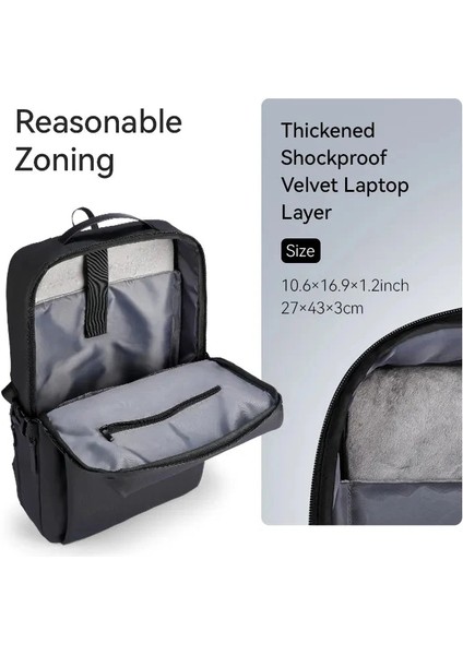 MR2422_27 Super Light 15.6 Inch Gri Laptop Çantası fiyatları