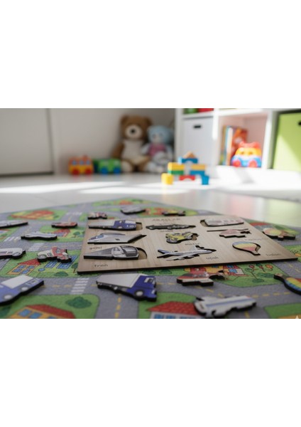 May’s Nest Araçlar Ahşap Bul-Tak Puzzle – Eğitici ve Eğlenceli Öğrenme Oyunu modelleri