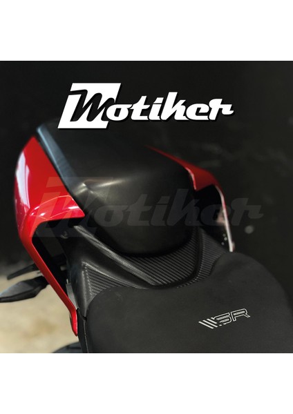 Cfmoto 450SR Arka Sele Ortası Karbon Sticker Etiket Modeli