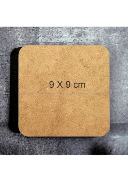 Mutlu Yıllar - Yılbaşı - Yeni Yıl - Merry Christmas Temalı Ahşap Bardak Altlığı Seti 6 Adet fiyatları