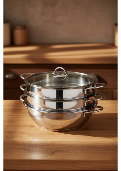 Pedro 4 Parça Mantı Tencere Seti