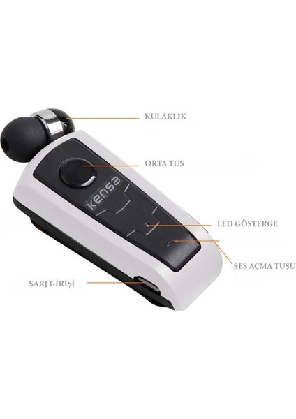 KB-200 Makaralı Titreşimli Bluetooth Kulaklık