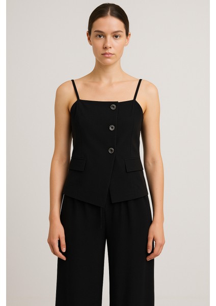 Robin Siyah Askılı Takım