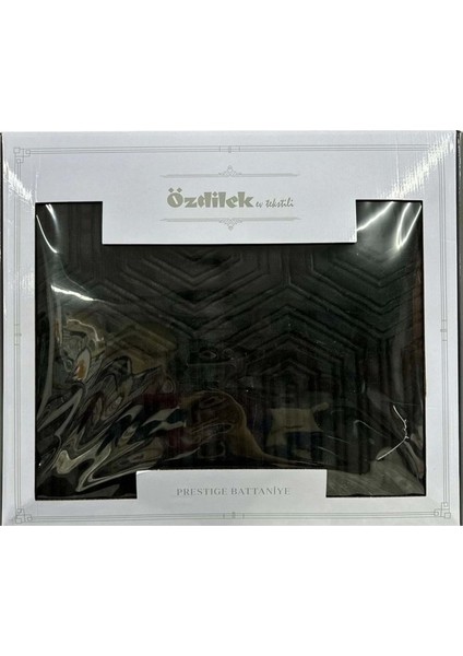 Prestige Kalın Embos Tek Kişilik Battaniye (155X220)-JET Black