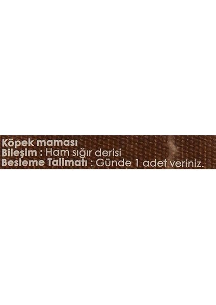 Mordimi Köpekler Için Burgu Çubuk Kemik, Çiğneme Kemiği, Naturel, 50'li, 300 gr fırsatları