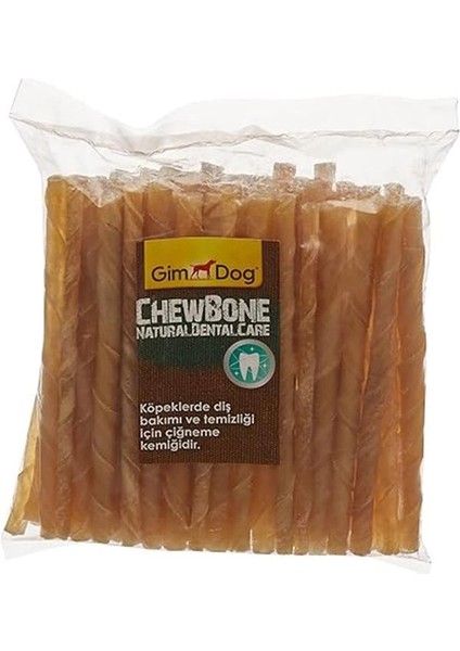Mordimi Köpekler Için Burgu Çubuk Kemik, Çiğneme Kemiği, Naturel, 50'li, 300 gr indirimleri