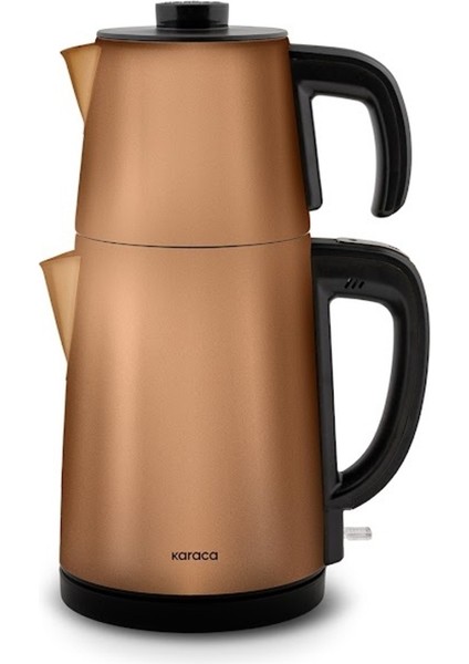 Çelik Inox 2'li Demleme ve Isıtıcı Seti, Dayanıklı ve Şık Tasarım