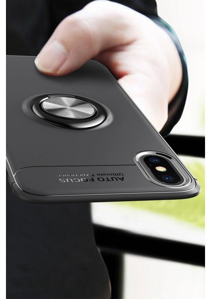 iPhone Xs Kılıf Range Yüzüklü Silikon - Kırmızı - NX1170-8106 indirimleri