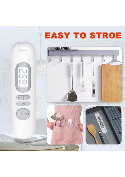 Gıda Termometresi LCD Dijital Şarj Edilebilir Termometre Açık Dış Mekan Barbekü Et Gıda Termometresi (Yurt Dışından) modelleri