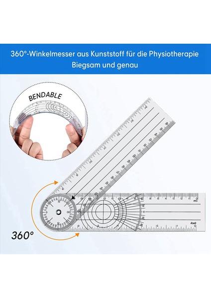 12 adet gonyometre fizyoterapisi 360 derece rotasyon izi Fizyoterapi PVC fizyoterapi spor terapisi (Yurt Dışından) modelleri